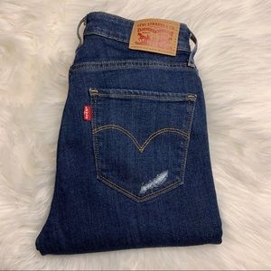 Levi’s 721 High Rise Skinny Distressed Jean